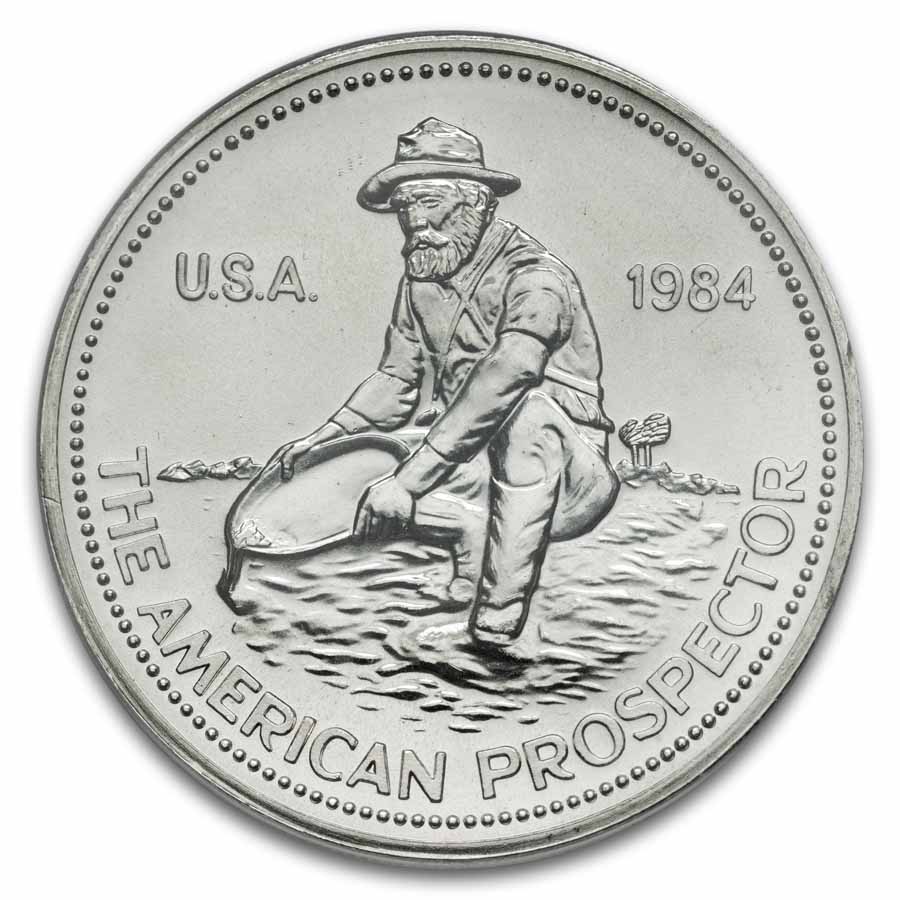 1984 1 oz Silver Round - Engelhard MS-68 PCGS ("E" Logo Reverse)