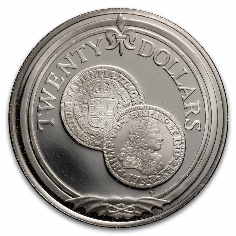 1985 British Virgin Islands Silver $20 "Sunken Treasures" Proof