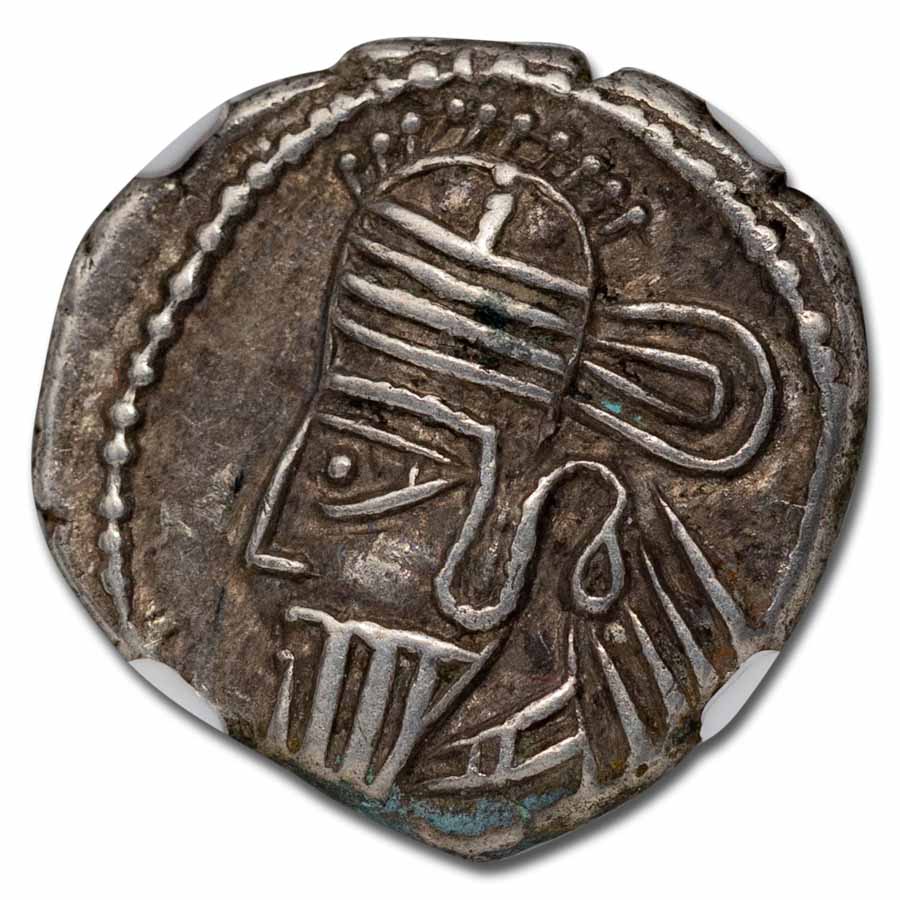 Parthian Empire Silver Drachm Osroes II (190-208 AD) VF NGC