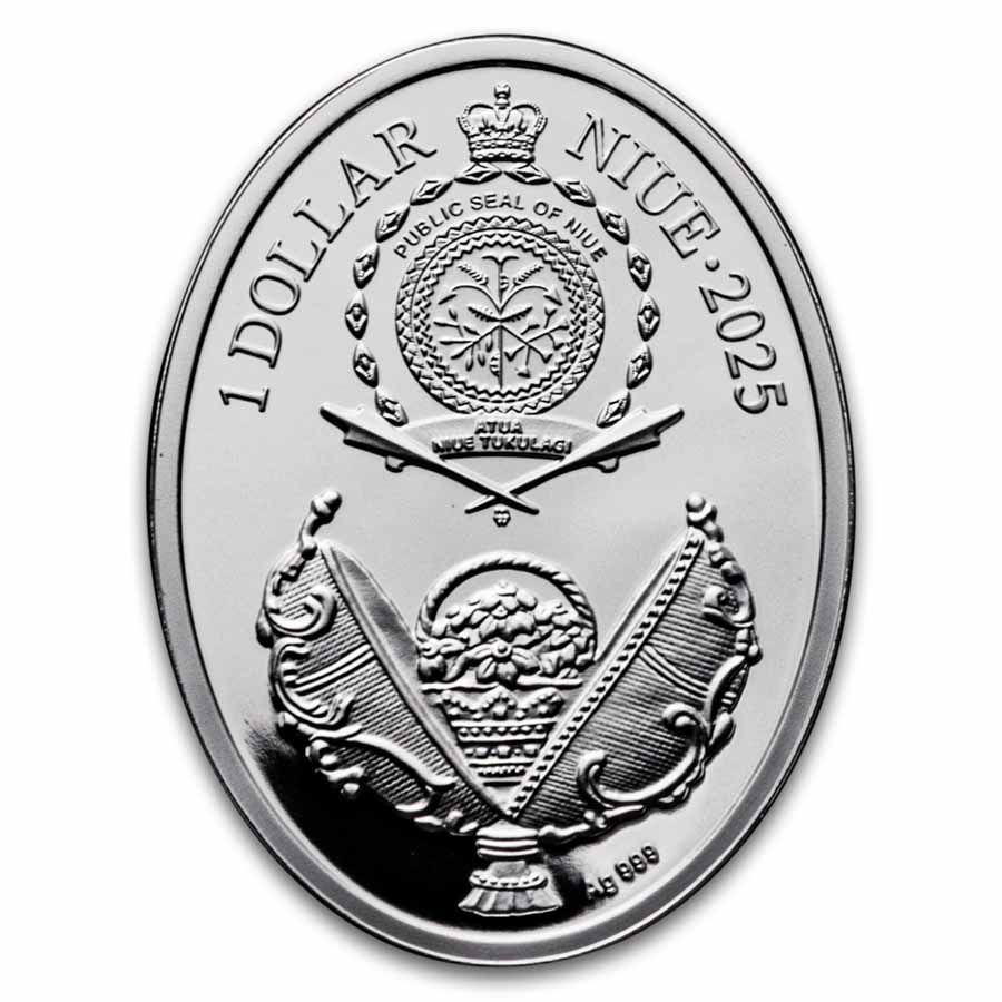 2025 Niue Silver Faberge Eggs: Bay Tree (Box & COA)