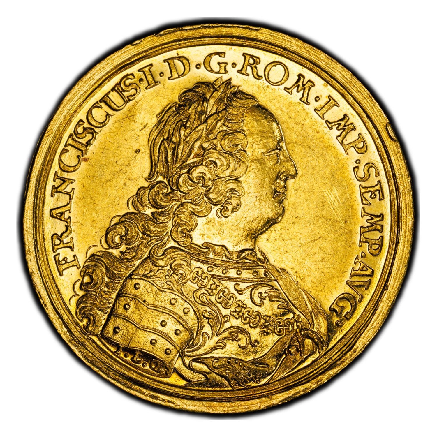 1745 Germany Gold 2 Ducat Francis I AU-58 PCGS (Regensburg)
