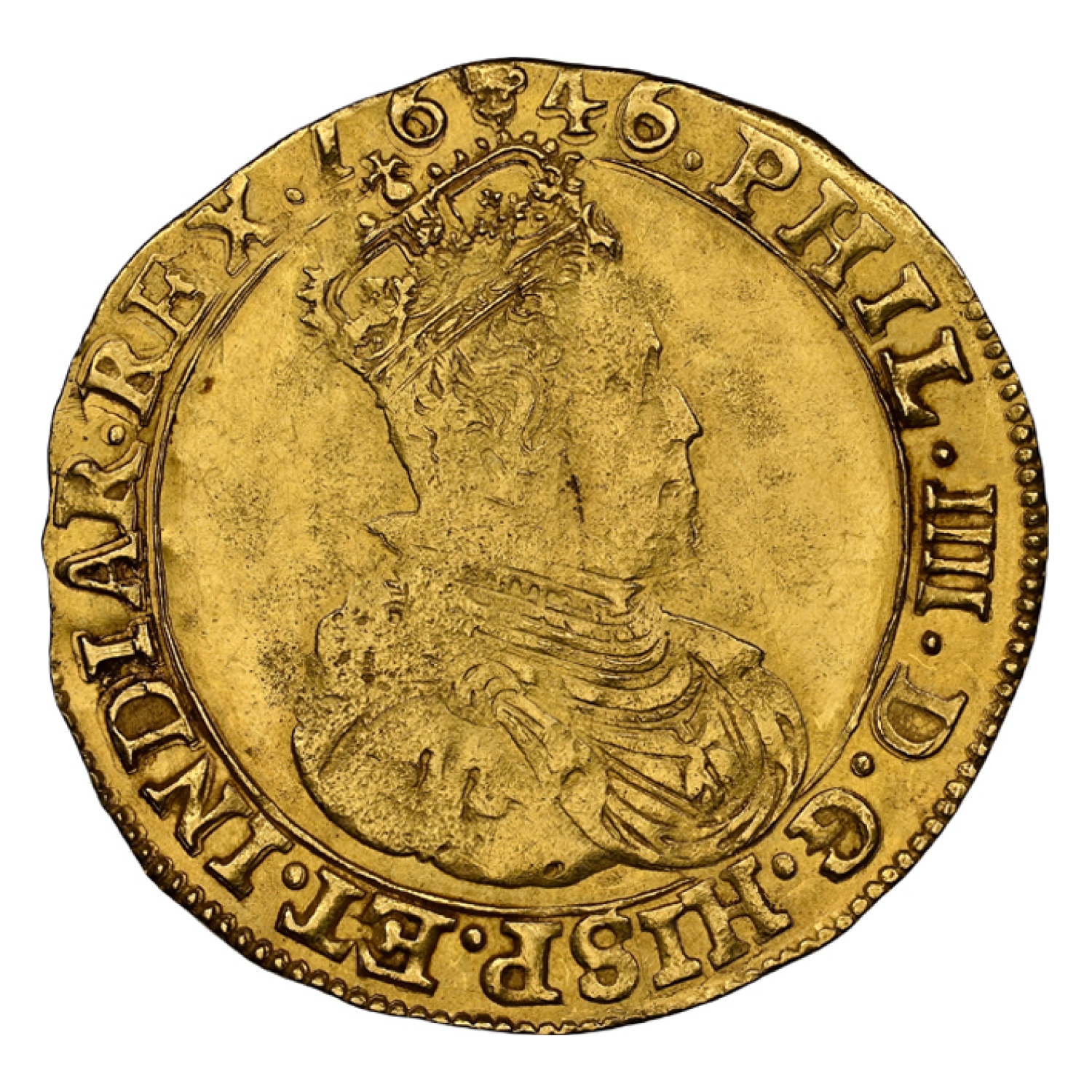 1646 Netherlands Gold 2 Souverain d'Or MS-61 NGC (Spanish)