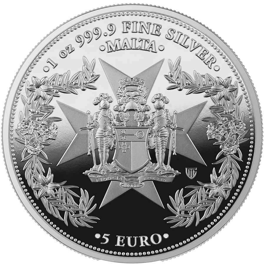 2025 Malta 1 oz Silver 5 Euro Golden Eagle Limited Edition Proof