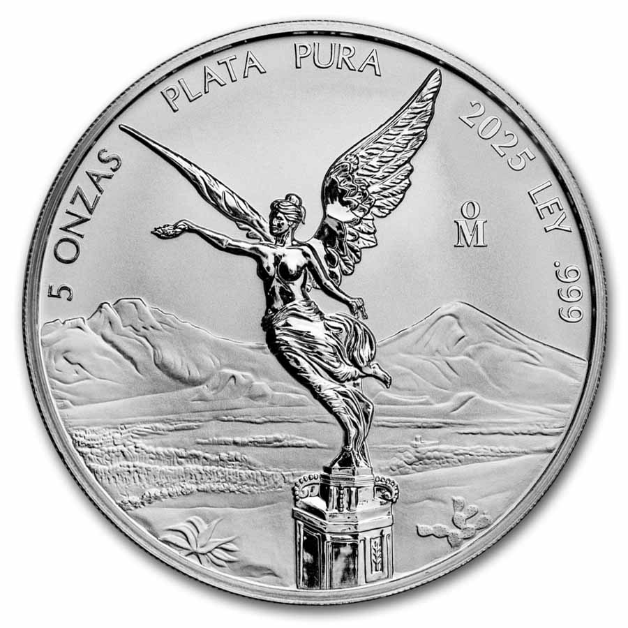 2025 Mexico 5 oz Silver Libertad Reverse Proof PF-70 NGC (ER)