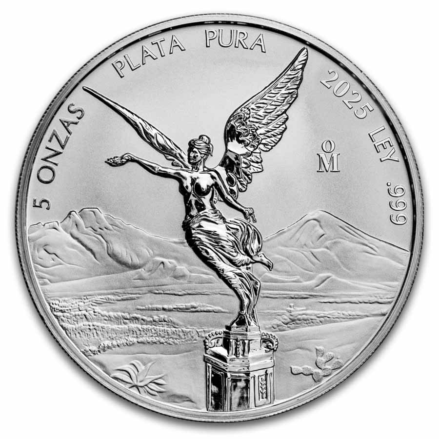 2025 Mexico 5 oz Silver Libertad Reverse Proof PF-69 NGC (ER)