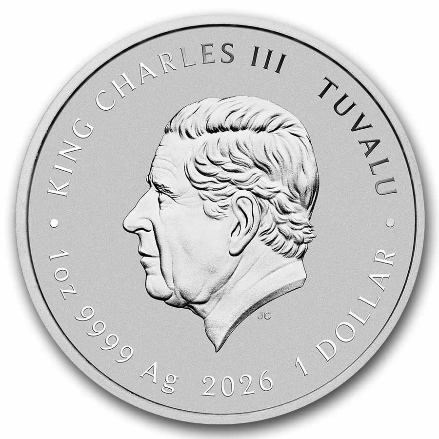2026 TUV 1 oz Silver Colorized Stranger Things The Upside Down