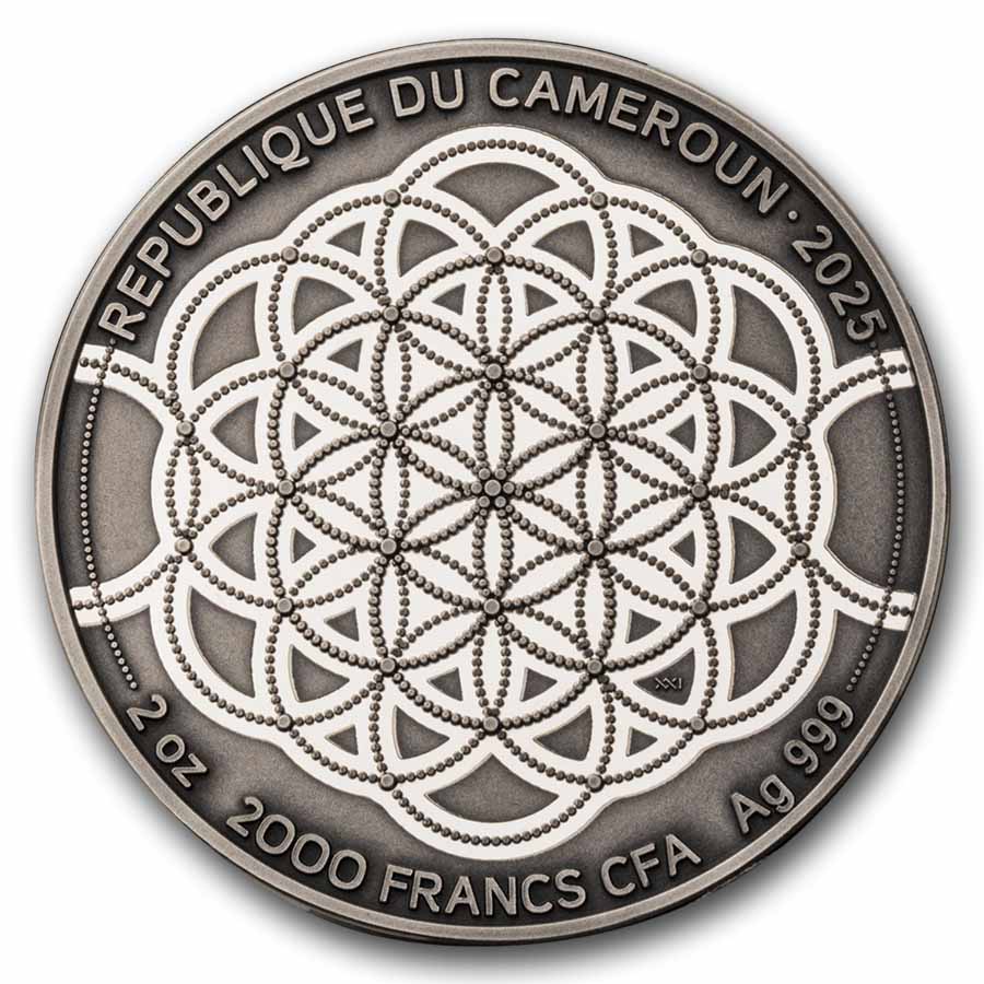 2025 Cameroon 2 oz Silver Patterns of the World: American Buffalo