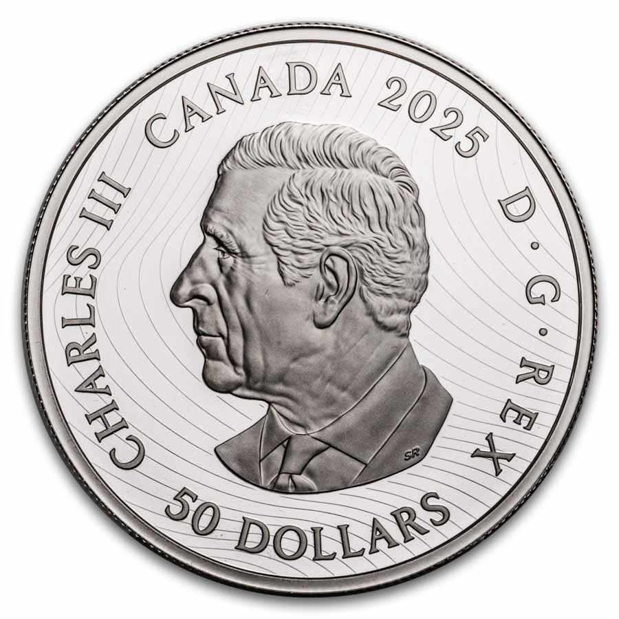 2025 Canada Silver $50 Baffin Island Mountains (Box/COA)