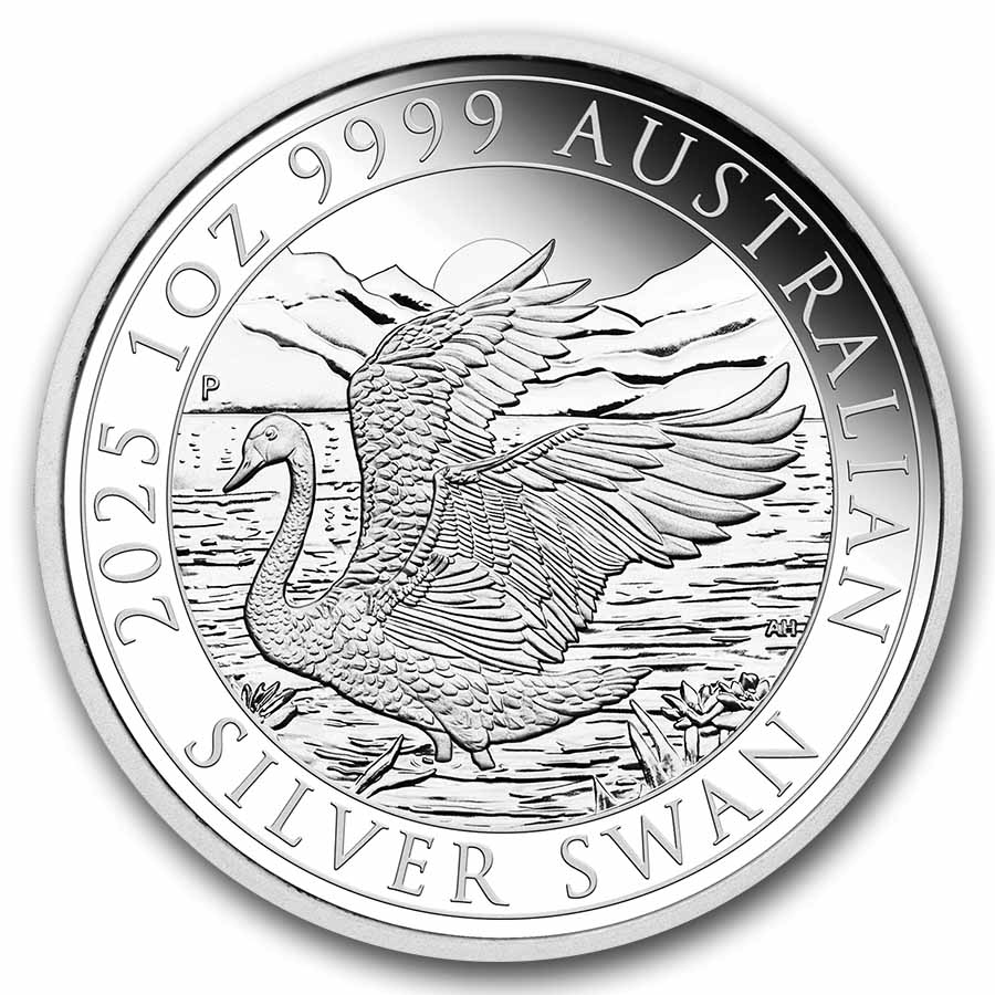 2025 Australia 1 oz Silver Swan PR-70 PCGS (Swan Label)