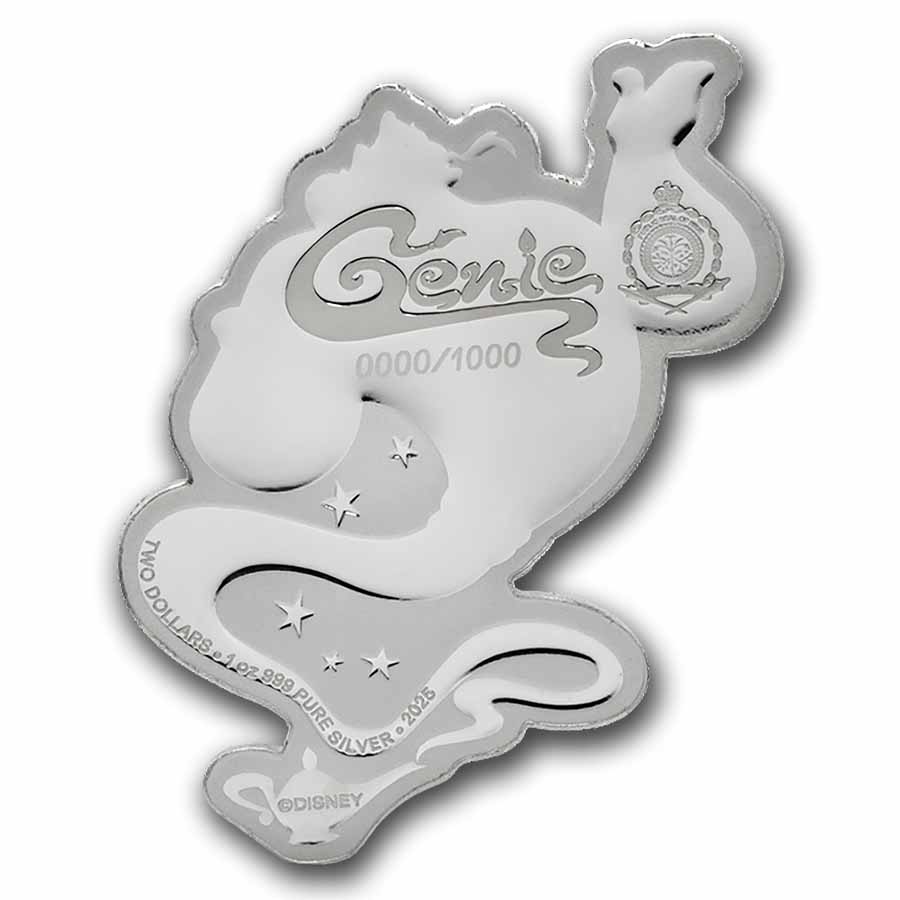 2025 Niue 1 oz Silver $2 Disney's Aladdin: Genie
