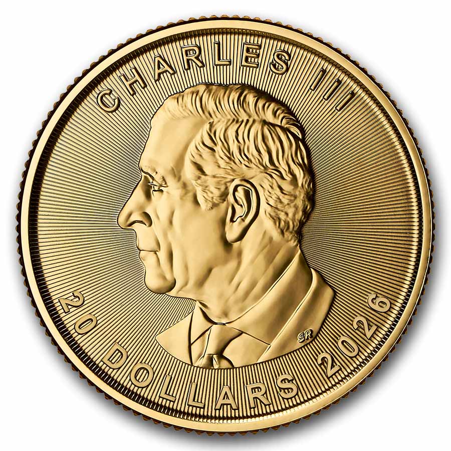 2026 Canada 1/2 oz Gold Maple Leaf BU