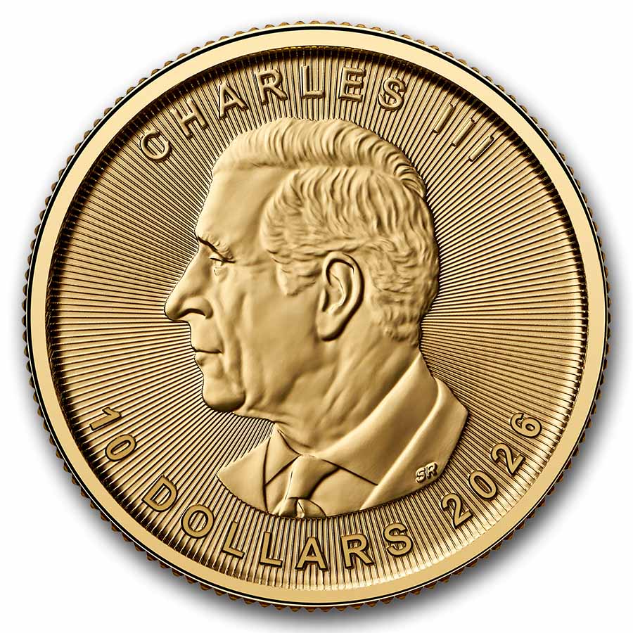 2026 Canada 1/4 oz Gold Maple Leaf BU