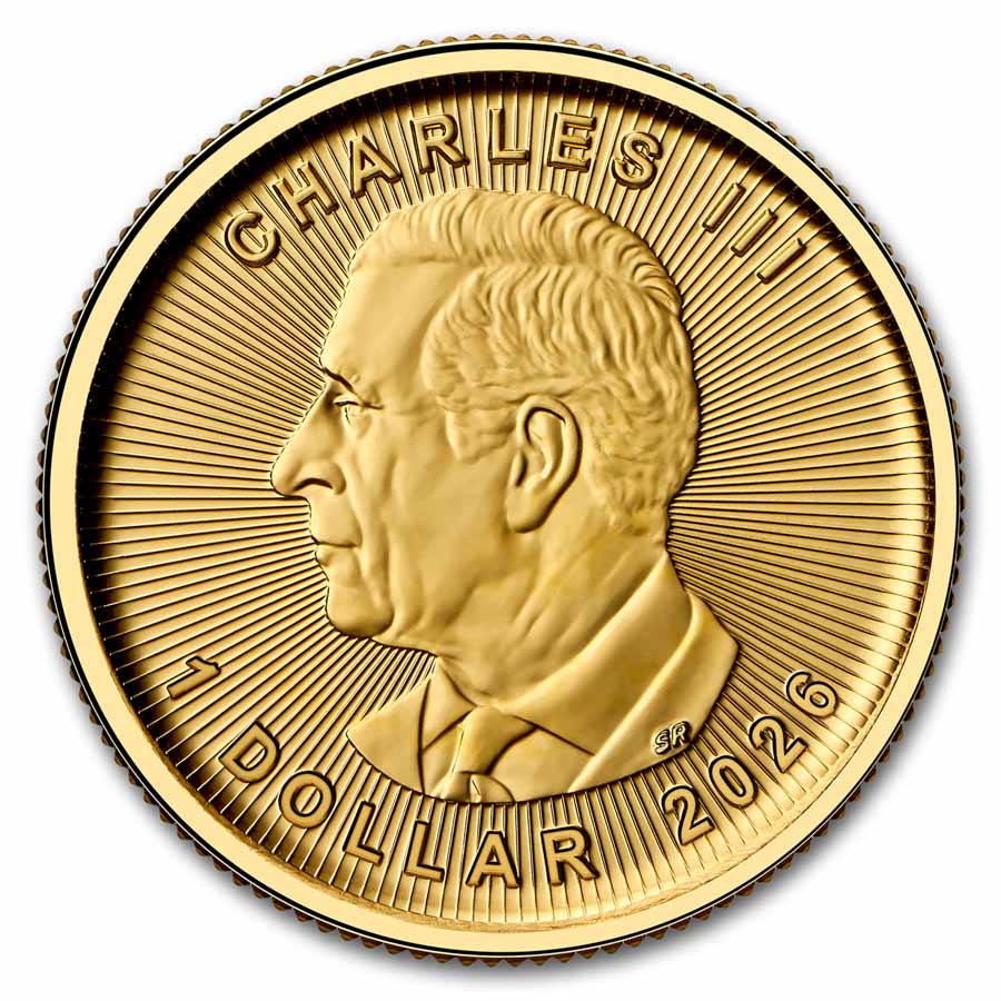 2026 Canada 1/20 oz Gold Maple Leaf BU