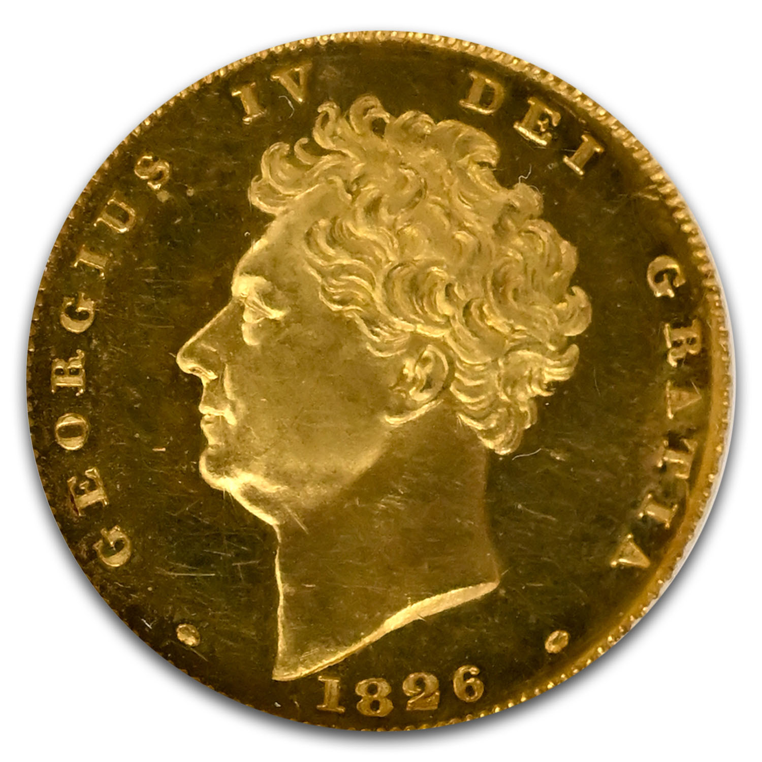 1826 Great Britain Gold Half Sovereign George IV PF-63 NGC