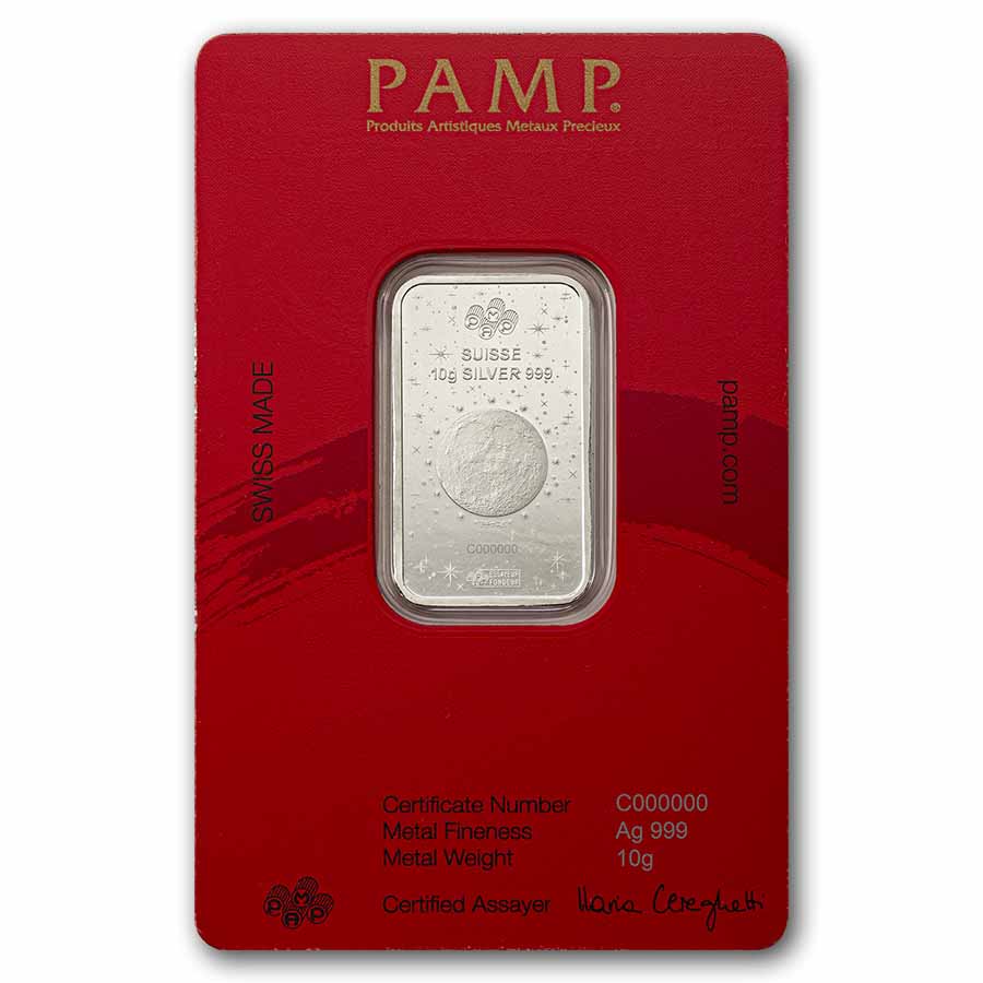 2026 10 gram Silver Bar - PAMP Year of the Horse (In Assay)