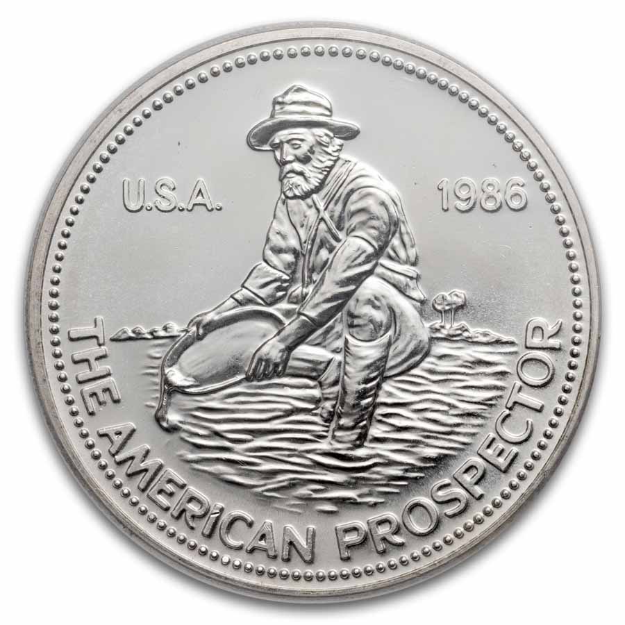1986 1 oz Silver Round - Engelhard MS-68 PCGS (Eagle Reverse)