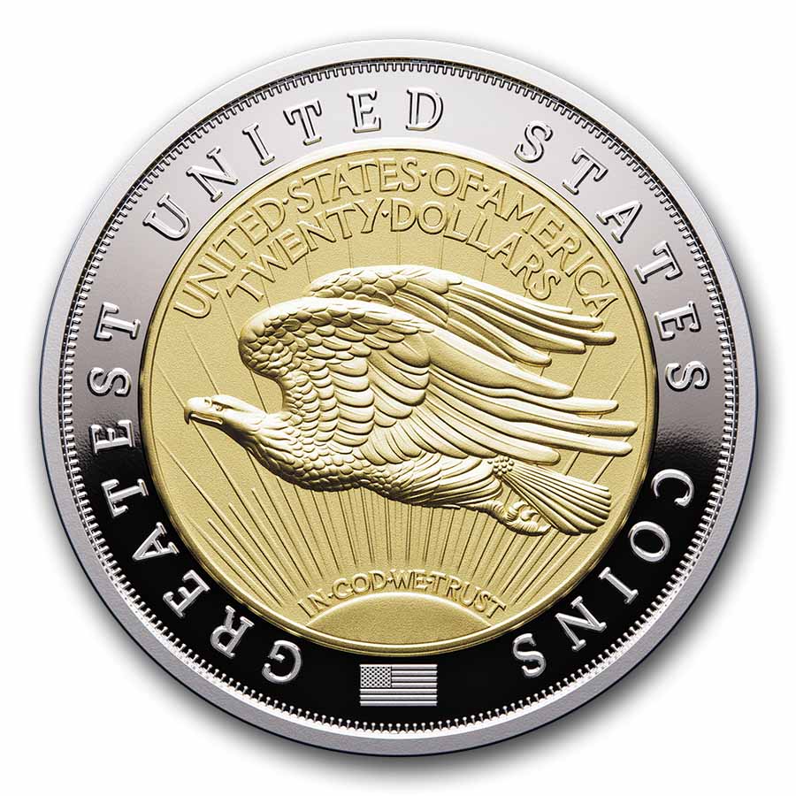 2025 Niue 2 oz Silver Greatest U.S. Coins: 1933 St. Gaudens