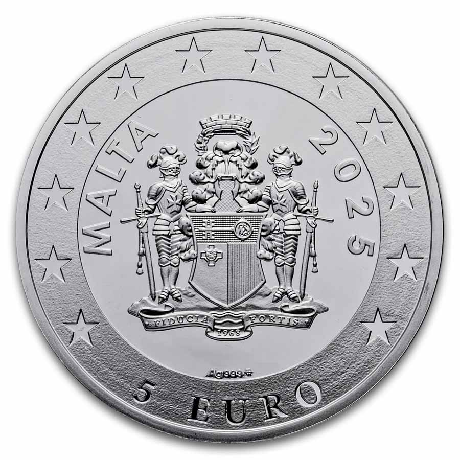 2025 Malta 1 oz Silver Apollo and Pan Midas' Judgement