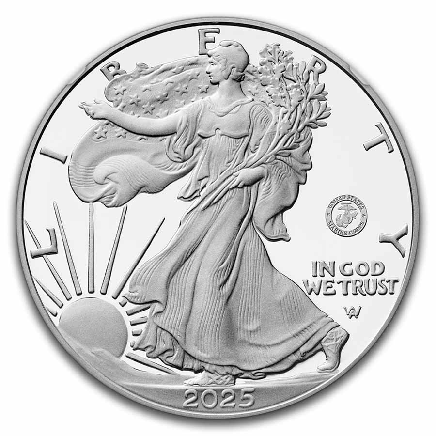 2025-P Proof Silver Eagle PF-70 NGC (Marine Privy, AR)