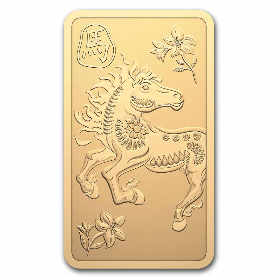 2026 Canada 10g Gold Bar - Lunar Year of the Horse (Premium)