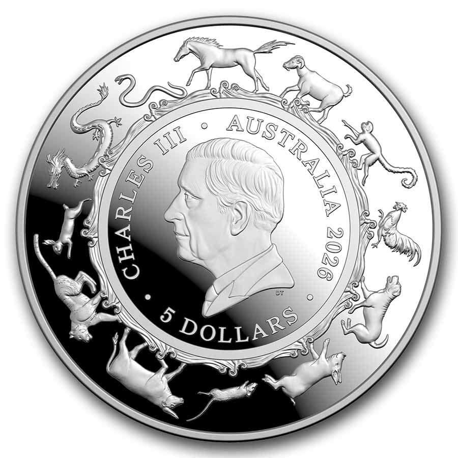 2026 Australia 1 oz Silver $5 Lunar Year of the Horse Domed Prf