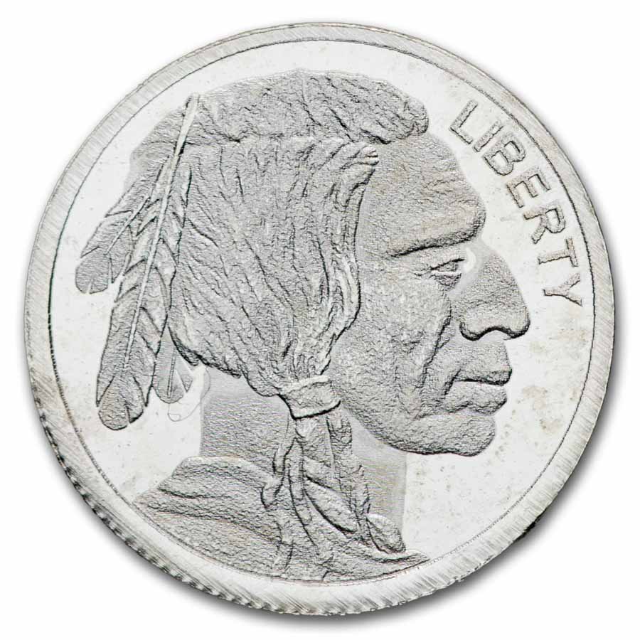 1 gram Silver Round - Buffalo/Indian Head