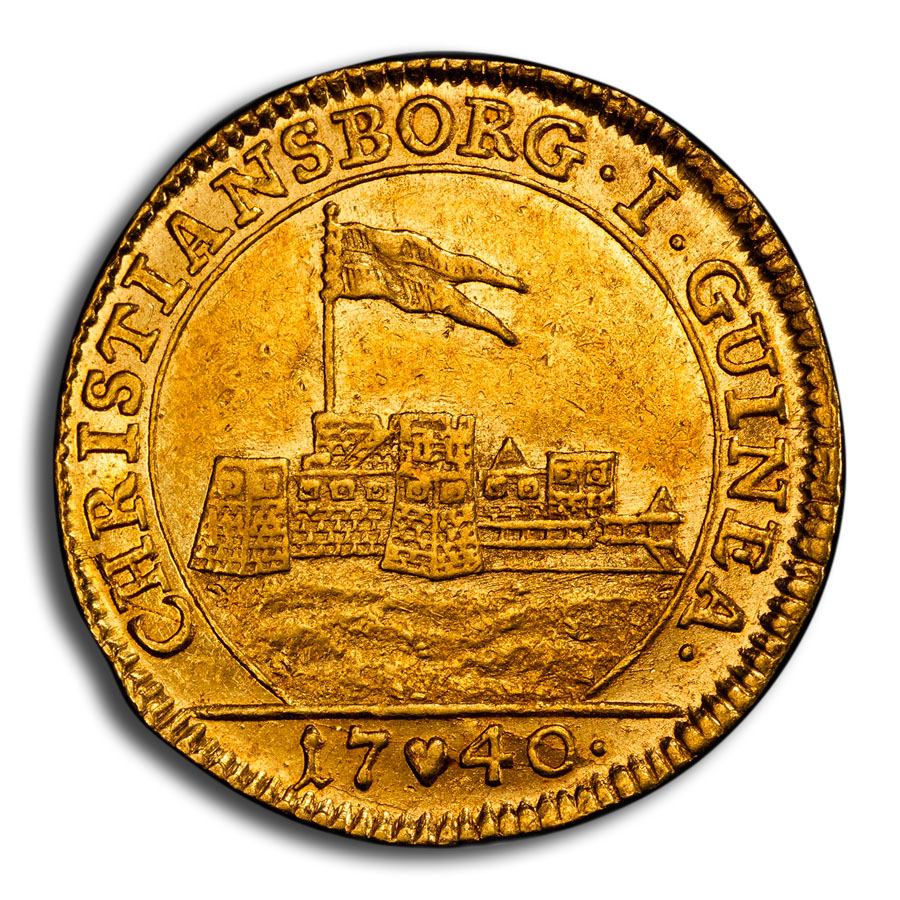 1740 Denmark Gold Ducat AU-58 PCGS