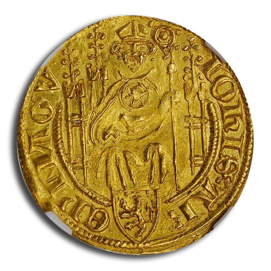 (1397-1419) Germany Gold Golgulden MS-65 NGC (Mainz)
