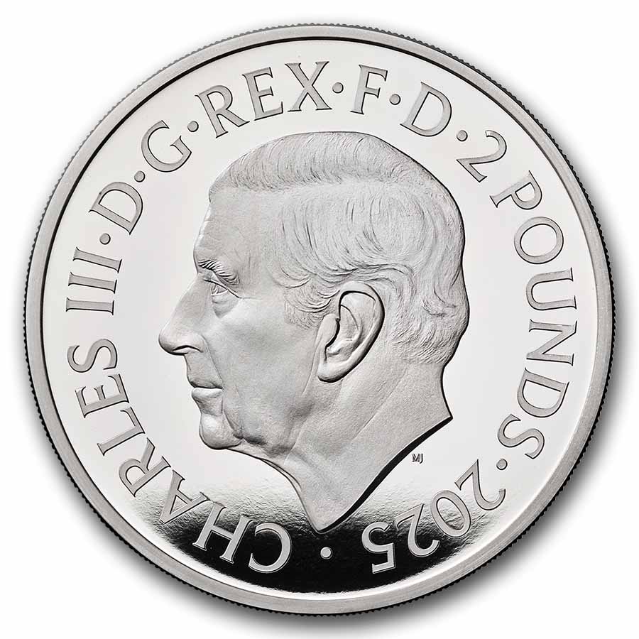 2025 GB 1 oz Silver Color £2 PF Music Legends: Freddie Mercury