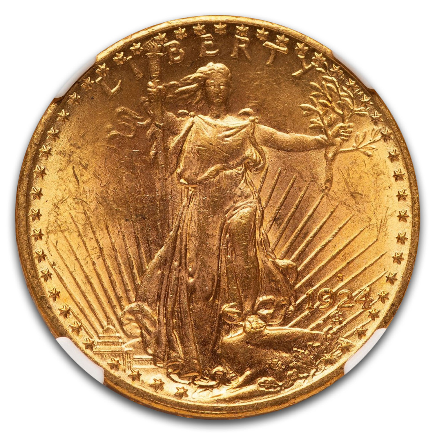 1924-S $20 St Gaudens Gold Double Eagle MS-63 NGC