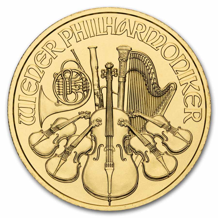 2026 Austria 1/10 oz Gold Philharmonic BU