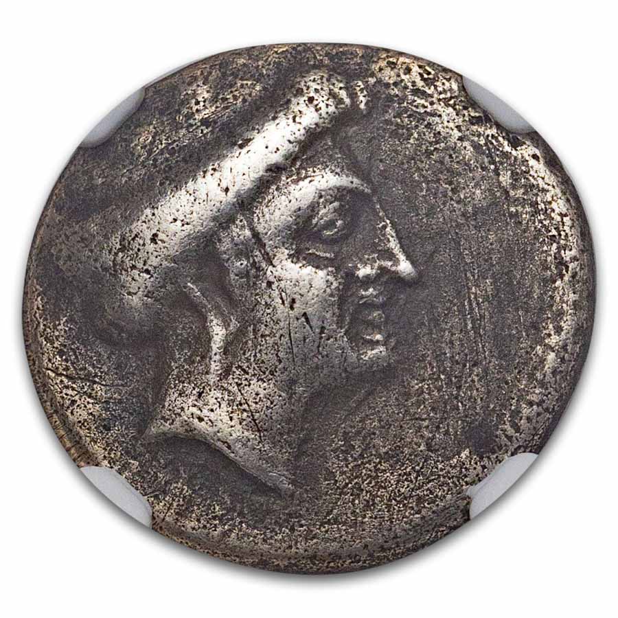 Isle of Euboea Silver AR Drachm (c.338-271 BC) VF NGC