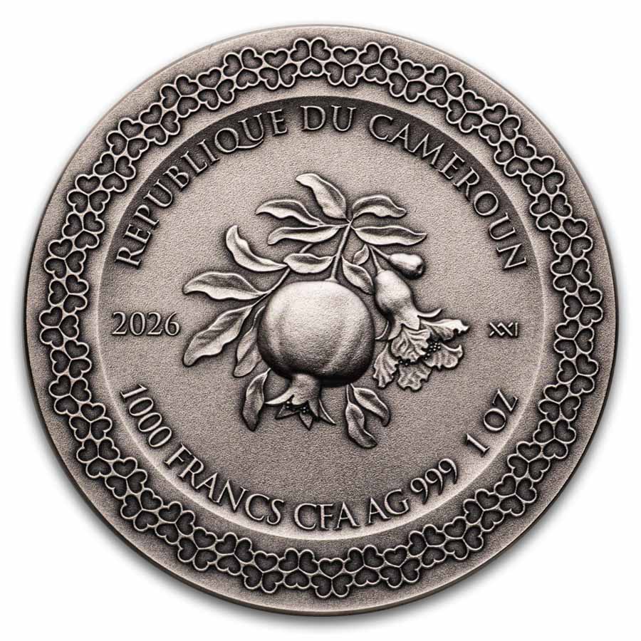 2026 Cameroon 1 oz Silver Celestial Beauty; Eternal Love