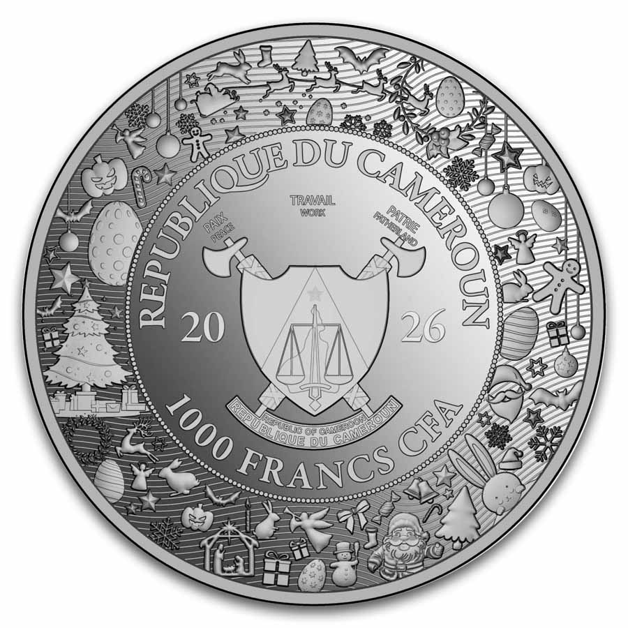 2026 Cameroon 1 oz Silver Precious Family Moments: Roses for You