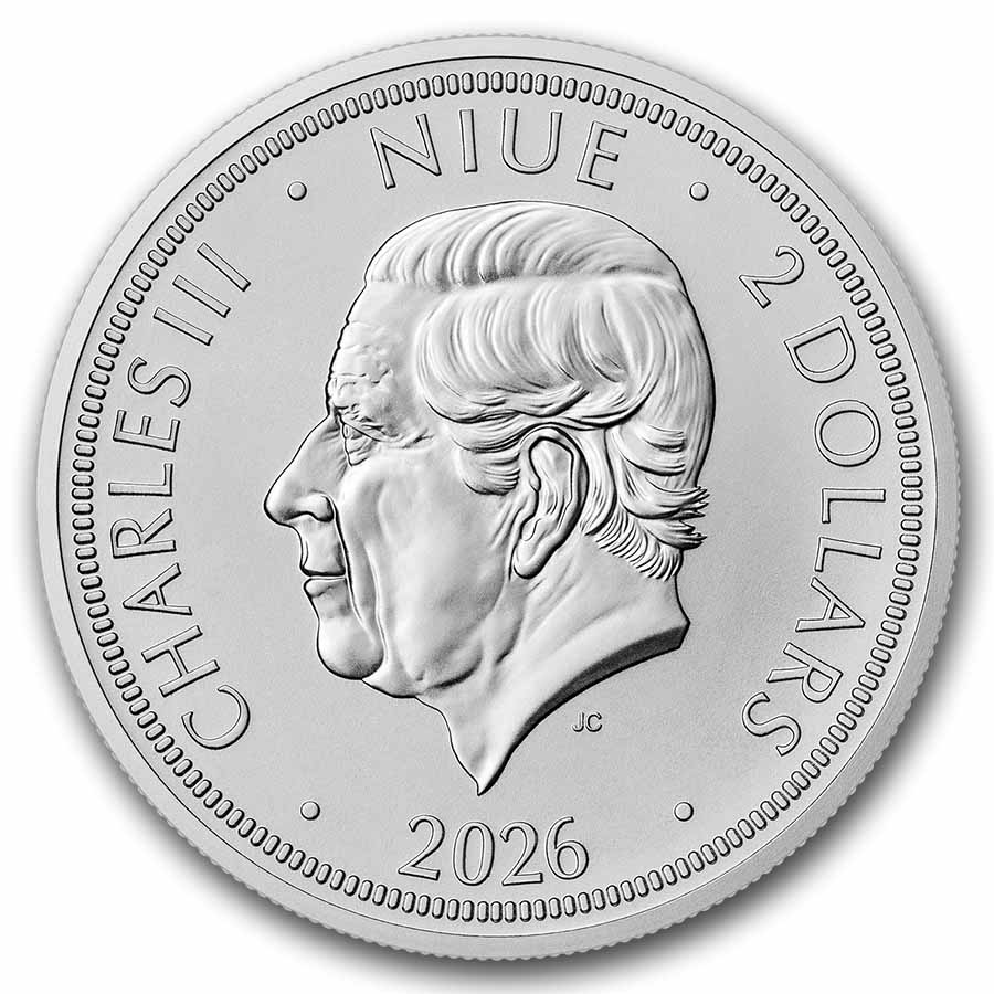 2026 Niue 1 oz Silver Czech Lion BU