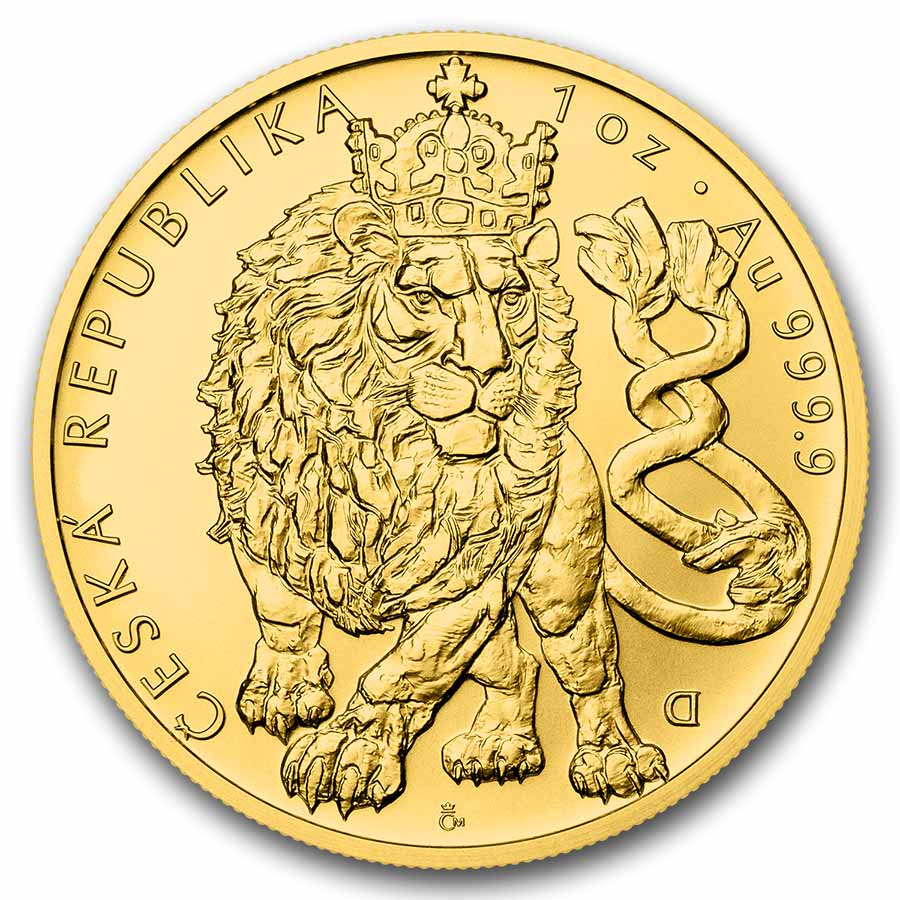 2026 Niue 1 oz Gold Czech Lion BU