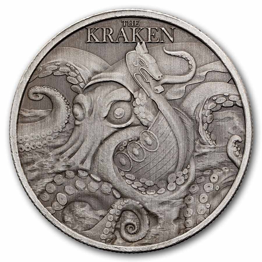 2026 Niue 1 oz Silver Mythical Creatures; The Kraken (COA #3)