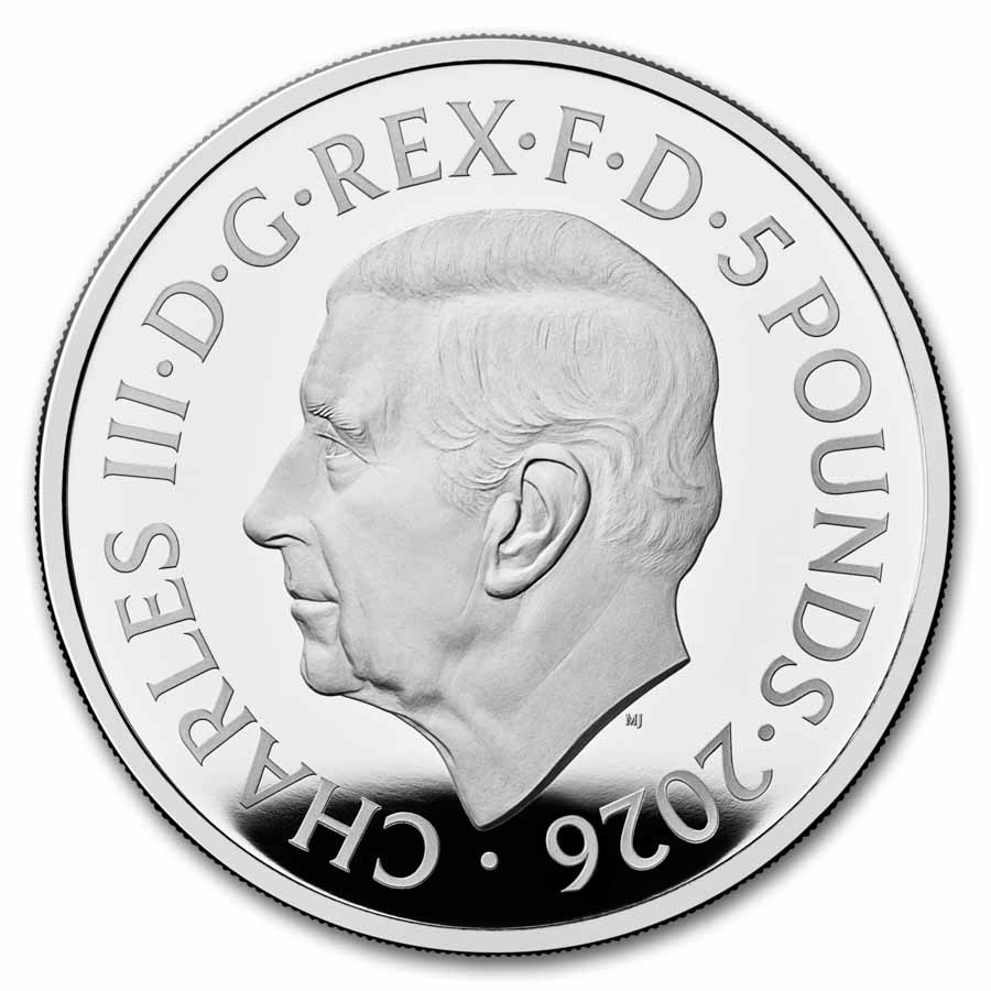 2026 Great Britain Arnold Machin Effigy £5 Silver Proof Coin