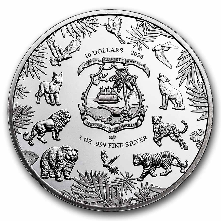2026 Liberia 1 oz Silver Wild Essence Mammal Collection: Fox