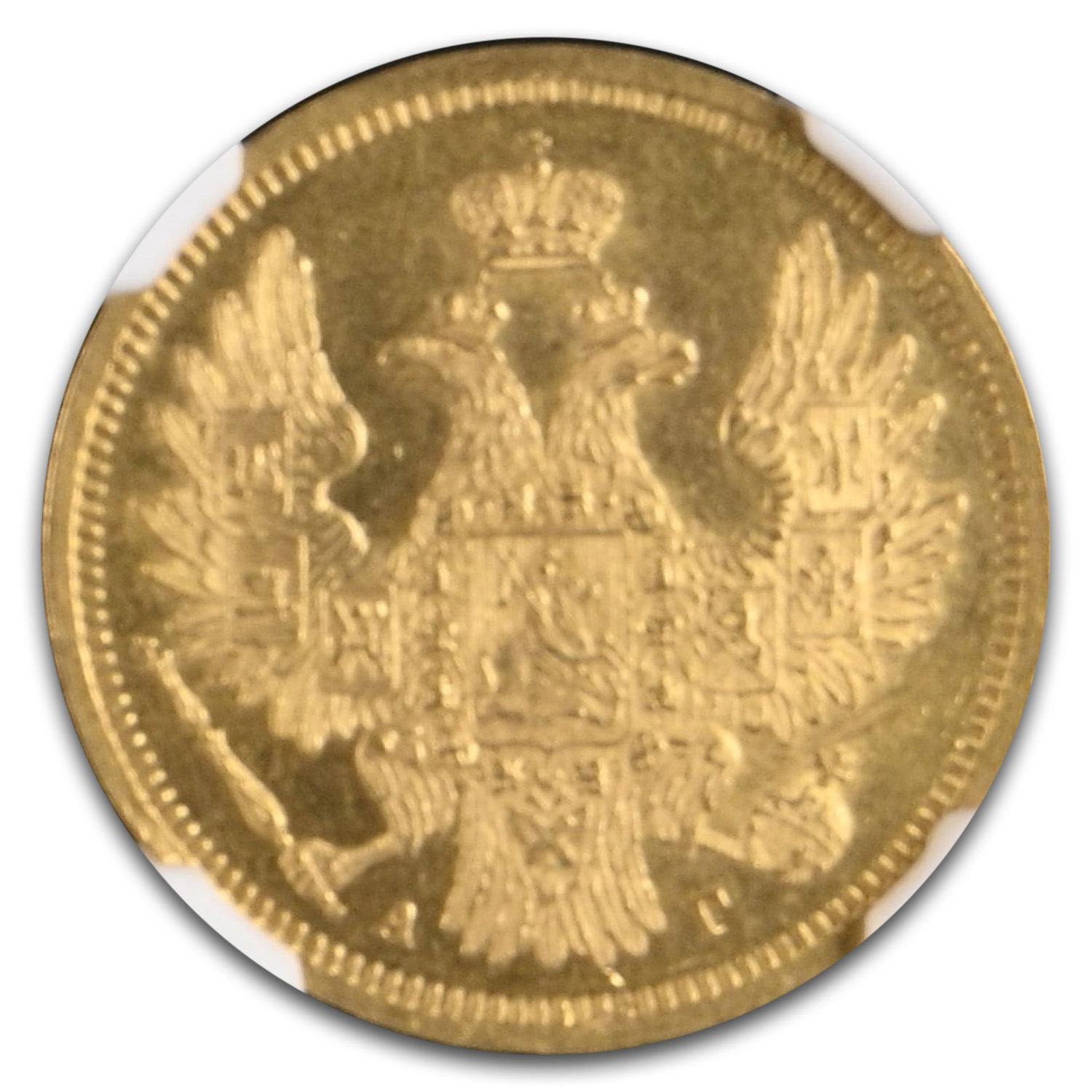 1850-CNB Russia Gold 5 Roubles Nicholas I MS-61 NGC