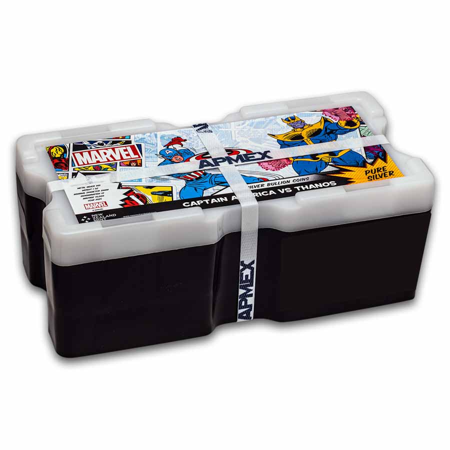 Niue 1 oz Silver $2 Capt. America vs Thanos Monster Box (Empty)