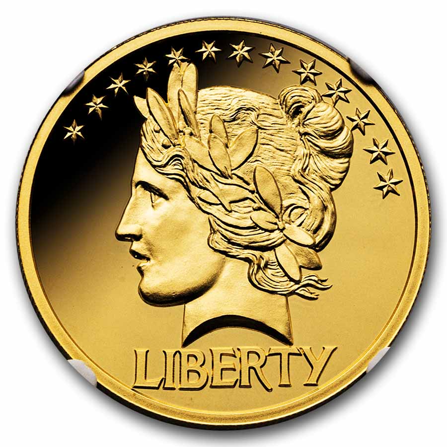 2019 1 oz Gold Liberty One Cent PF-69 UCAM NGC