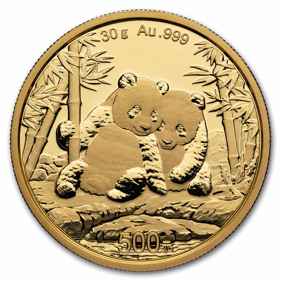 2026 China 30 gram Gold Panda BU (Unsealed)