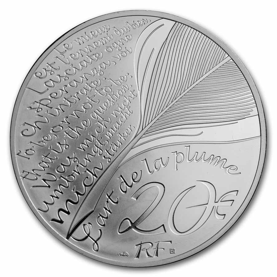 2026 1 oz Silver HR €20 The Art of The Pen (Agatha Christie)