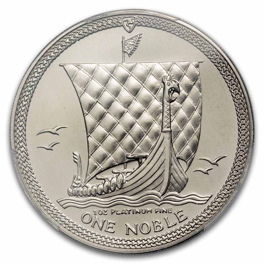 1986 Isle of Man 1 oz Platinum Noble MS-69 PCGS
