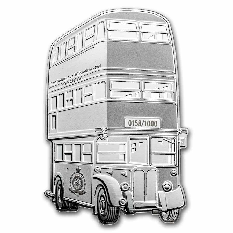 2026 Niue 1 oz Silver $2 HP Magical Transport Knight Bus
