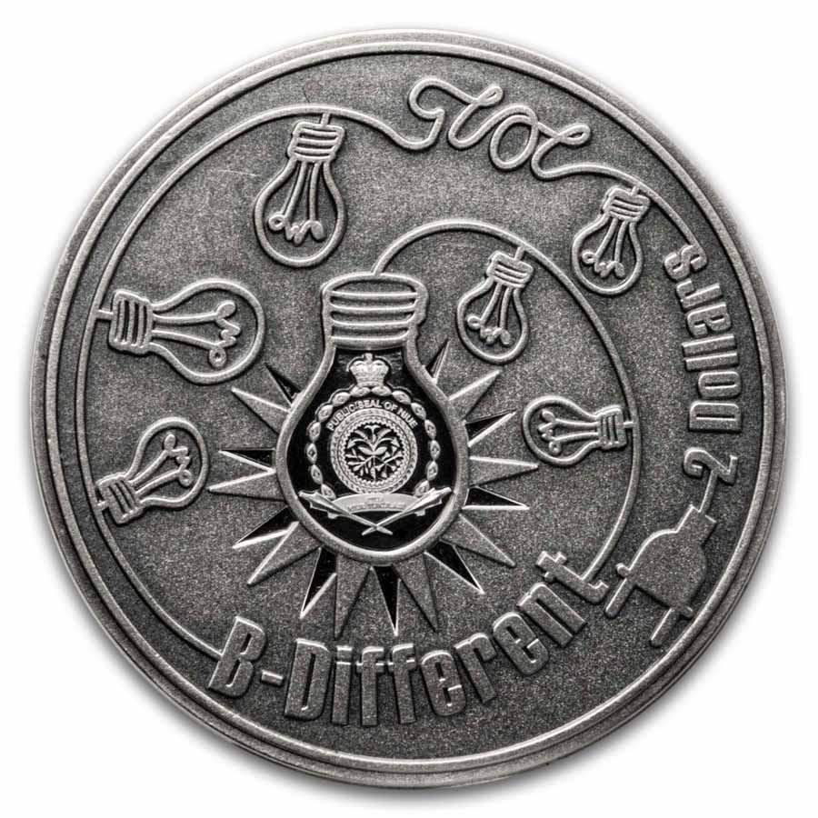 2025 Niue 2 oz Silver Sheep B-Different (w/ Box & COA)