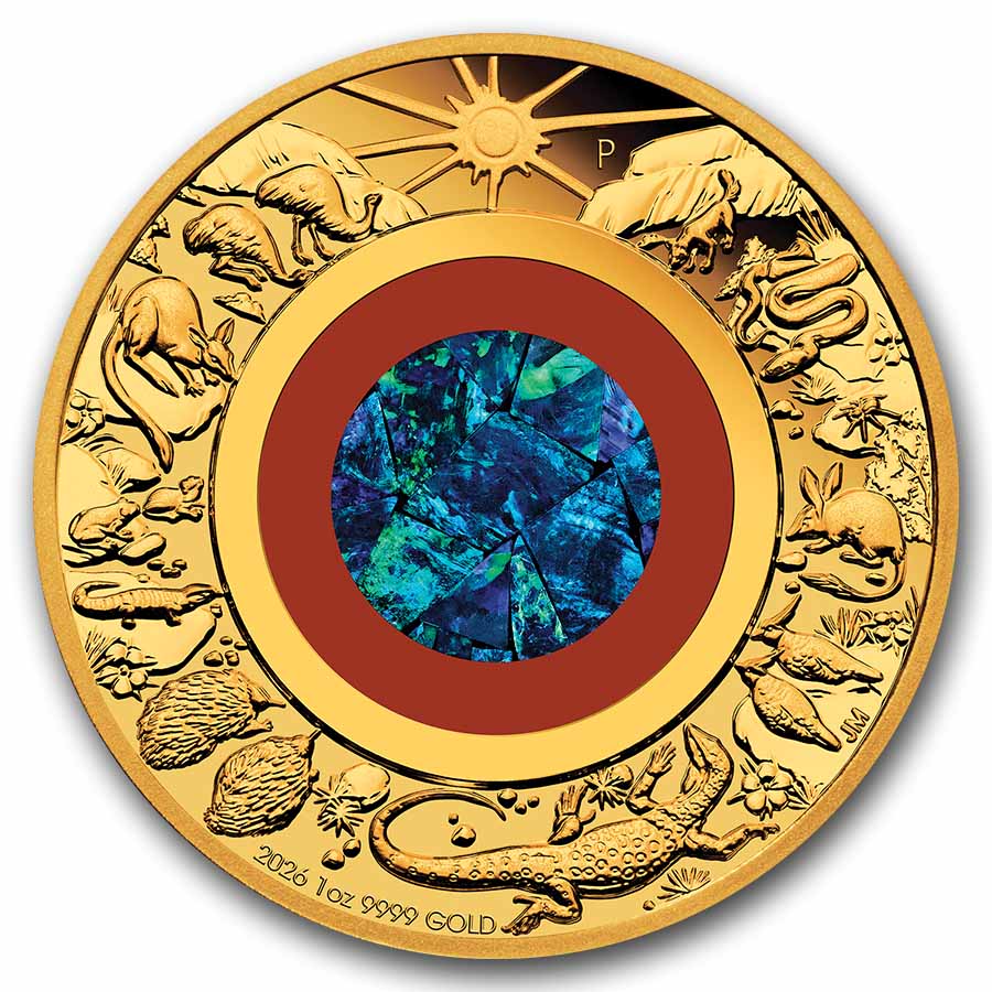 2026 AUS 1 oz Gold Wonders of Australia Opal Proof (Box, COA)