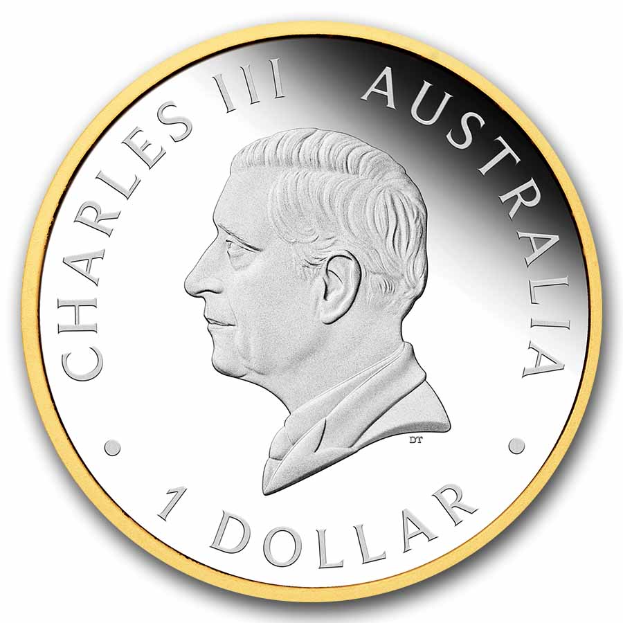 2026 AUS 1 oz Silver Gilded 40th Ann. Gold Nugget Proof