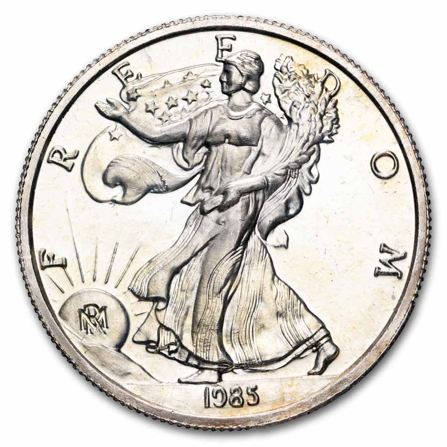 1 oz Silver Round - Rarities Mint (1985 Walking Liberty)